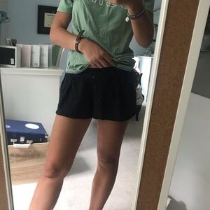 Gauzy beach shorts